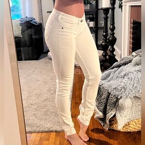 Hollister Off-White Skinny Jeans